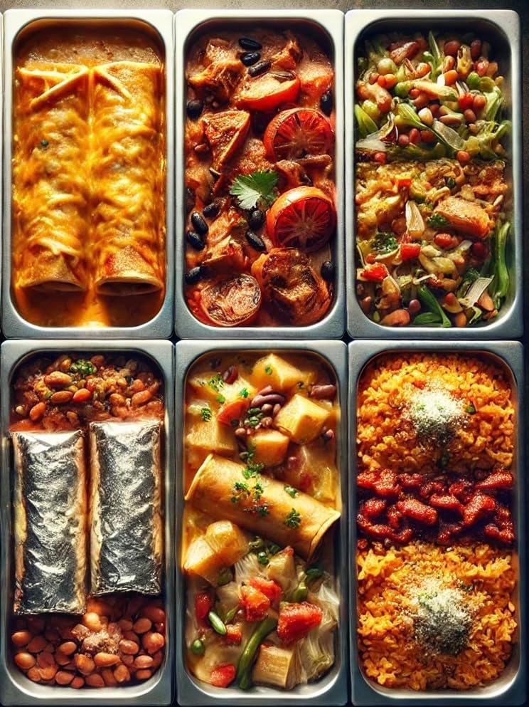 Gas Shark 6 Container Pan Outdoor Steam Table Food Warmer Cart