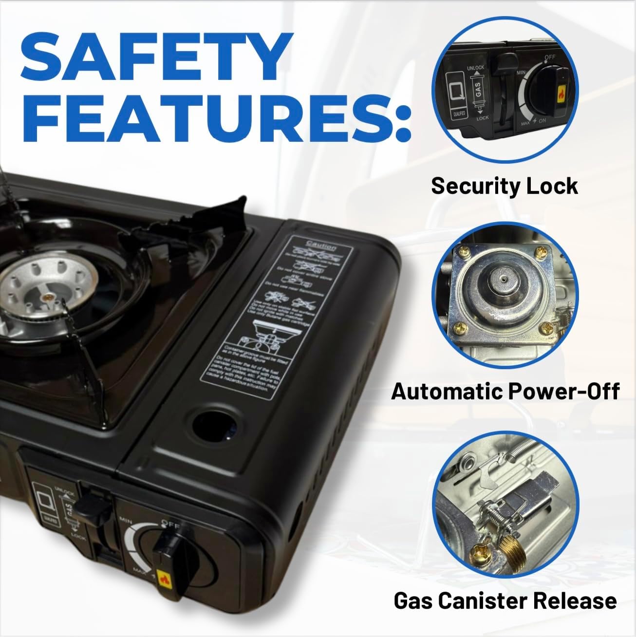 Dual Fuel Propane or Butane Portable Stove | 12,000 BTUs