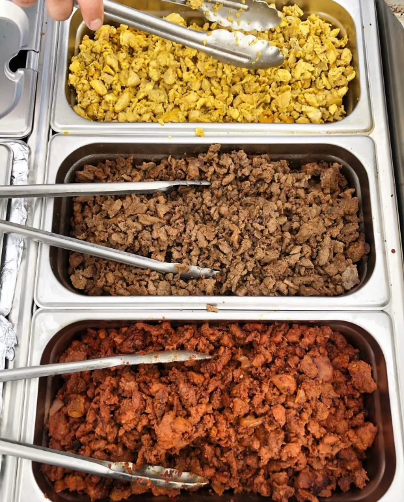 Gas Shark 6 Container Pan Outdoor Steam Table Food Warmer Cart