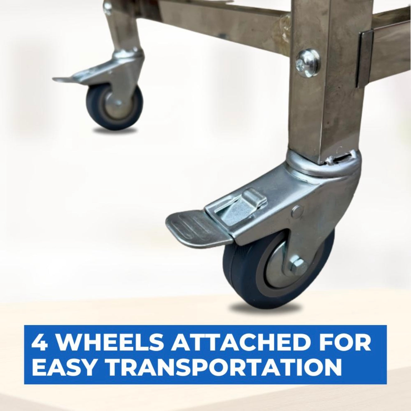 Hot Dog Cart | Stainless Steel Cart with Aluminum Griddle | Butane Powered