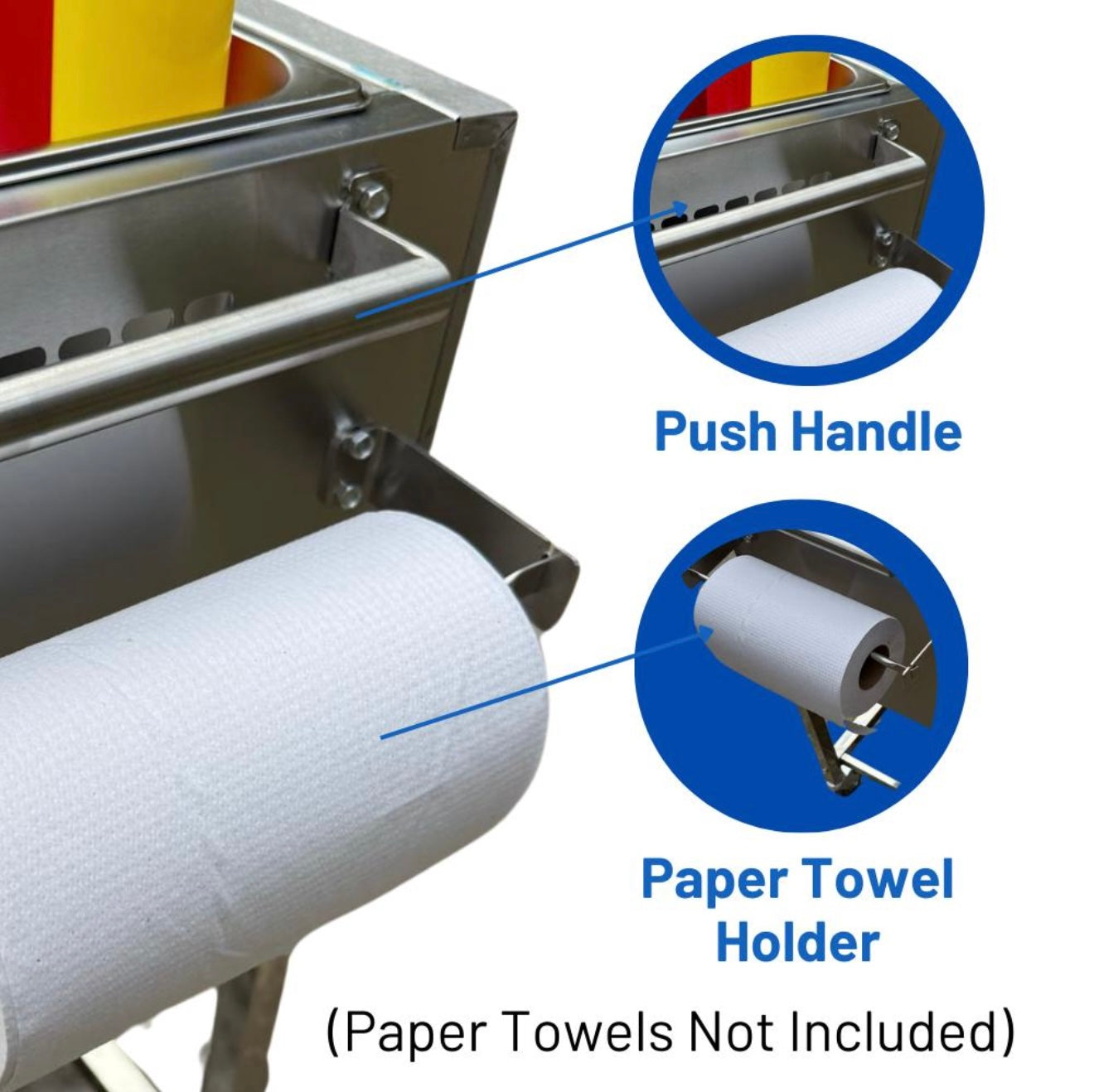 Hot Dog Cart | Stainless Steel Cart with Aluminum Griddle | Butane Powered