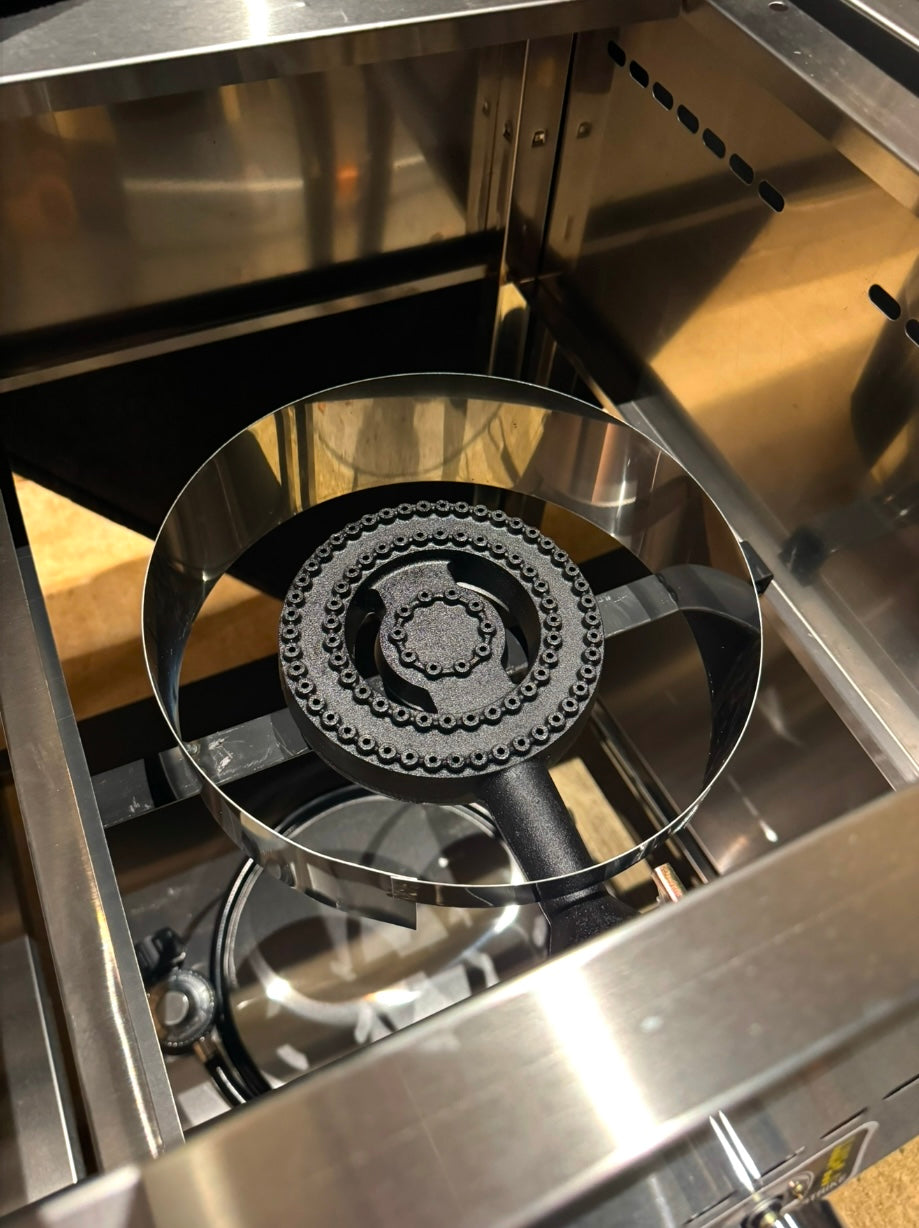 Deep Fryer and Griddle Cart | 20" Griddle | 30 lb 3.5 Gallon Single Tank Deep Fryer | 2 Fryer Baskets