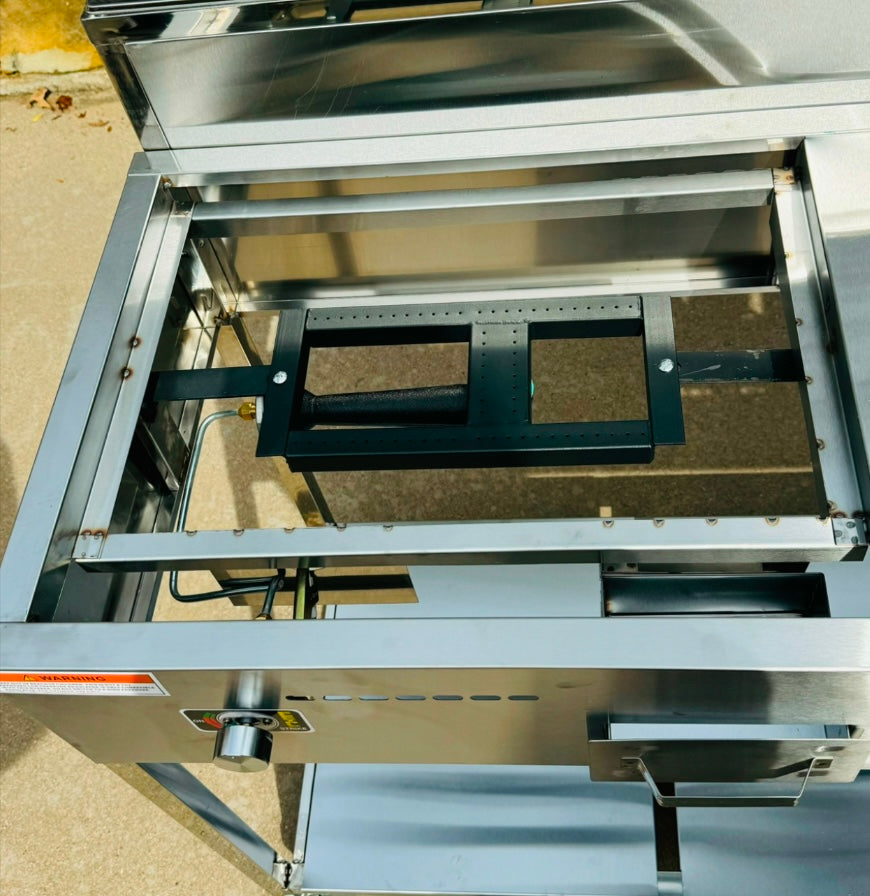 Deep Fryer and Griddle Cart | 20" Griddle | 30 lb 3.5 Gallon Single Tank Deep Fryer | 2 Fryer Baskets