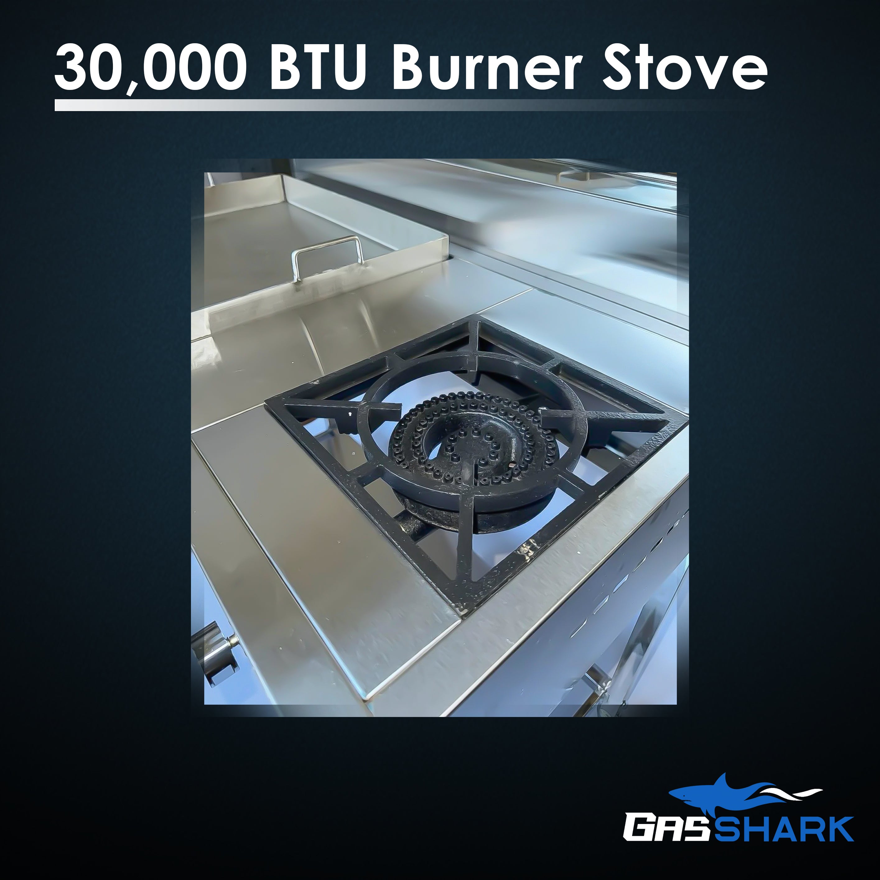 Burner Stove and Griddle Cart | 20” Griddle with 30,000 BTU Cast Iron Burner Stove