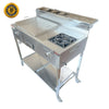 20” Griddle & Stove 2-in-1 Taco Griddle Cart