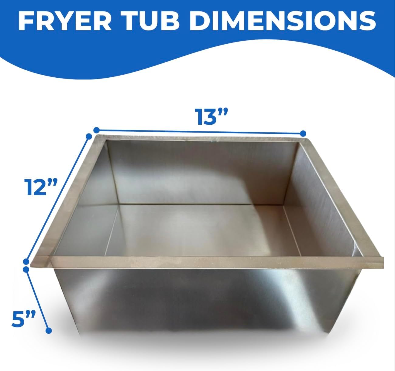 Heavy Duty Deep Fryer Cart | 30 lb 3 Gallon Single Tank | 2 Pan Steam Table | 2 Fryer Baskets